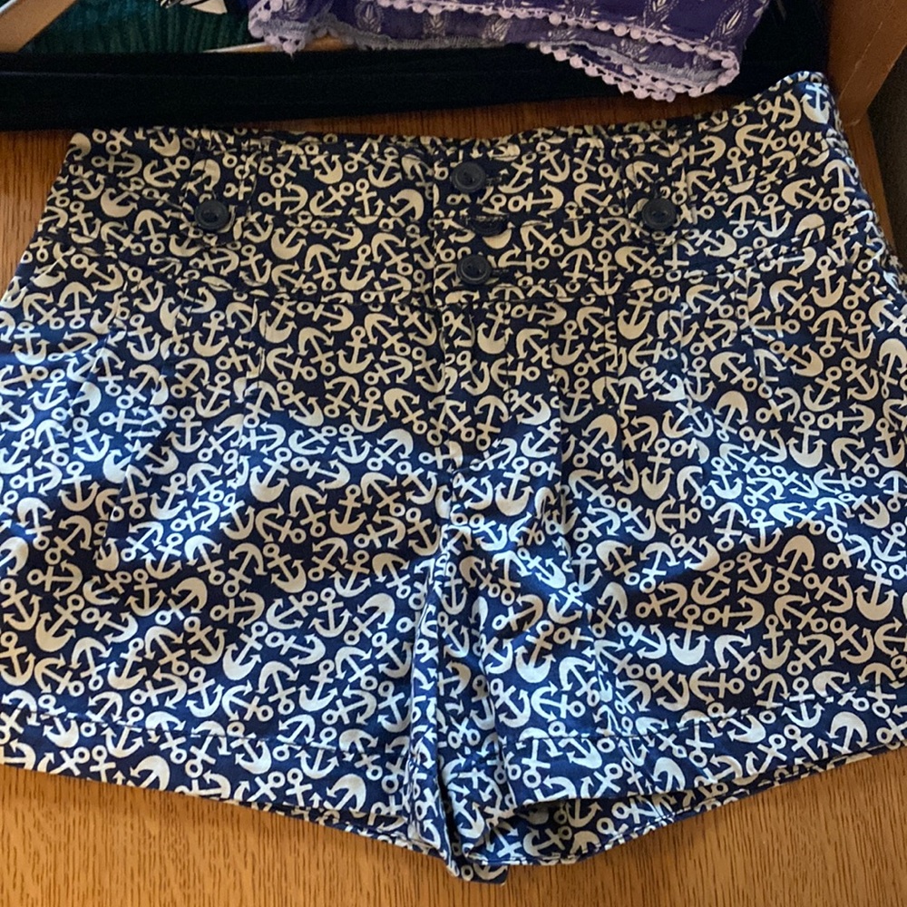 Anchor print shorts purchased from Anthropologie